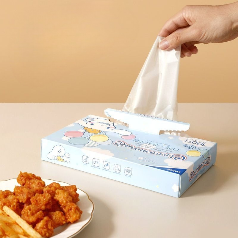 Kitchen Baking Items - Cute Sanrio Cinnamoroll Disposable Gloves TPE