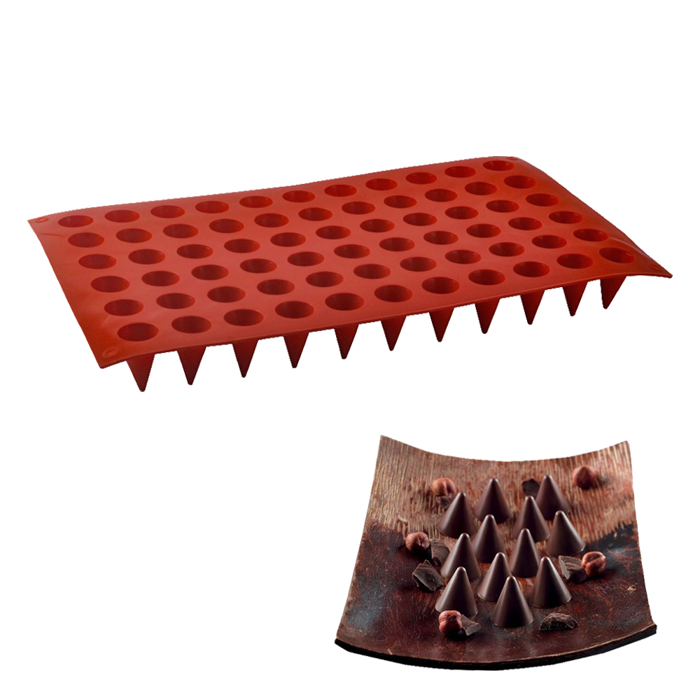 66-Cells Cone Chocolate Baking - огляд і ціна Silicone Cake Mold