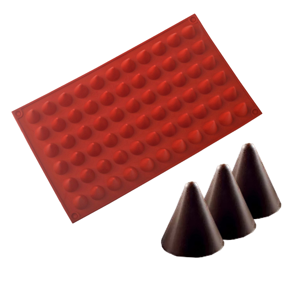 66-Cells Cone Chocolate Baking - огляд і ціна Silicone Cake Mold