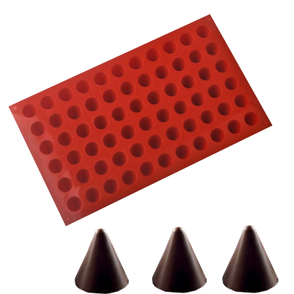 66-Cells Cone Chocolate Baking - огляд і ціна Silicone Cake Mold