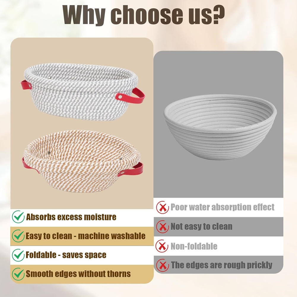 2pack Banneton Sourdough Bread - огляд і ціна Proofing Basket Banneton