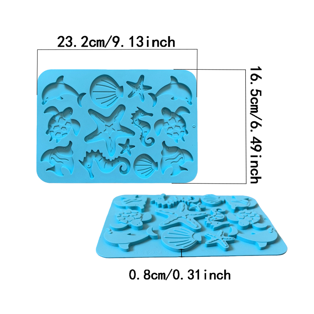 1pc Marine creature shaped cho - огляд і ціна Silicone Cake Mold
