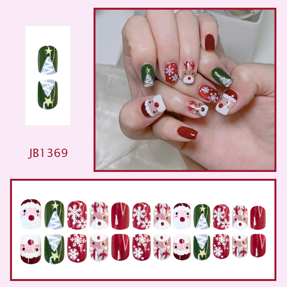 Christmas Press on Nails Santa - огляд і ціна Decorating Tip Set