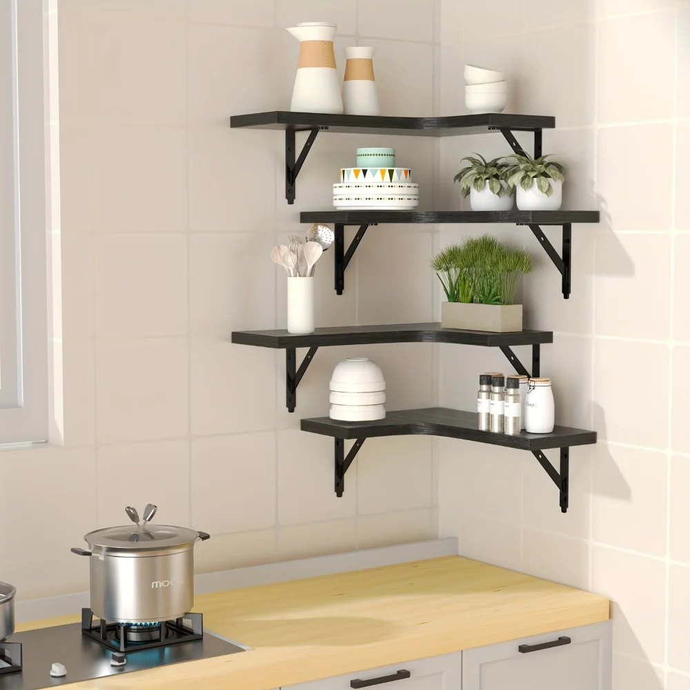 Natural Wood Grain Floating Sh - огляд і ціна Kitchen Q