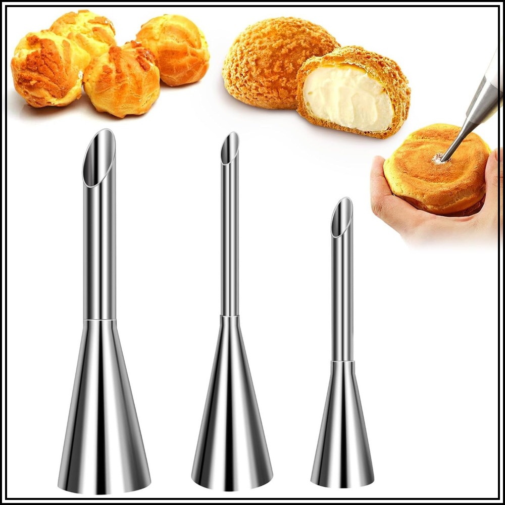 Long Cream Puff Piping Tips Se - огляд і ціна Decorating Tip Set