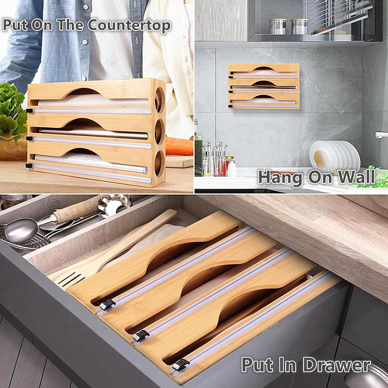 3 In 1 Bamboo Foil Cling Film  - огляд і ціна Kitchen Baking Tins