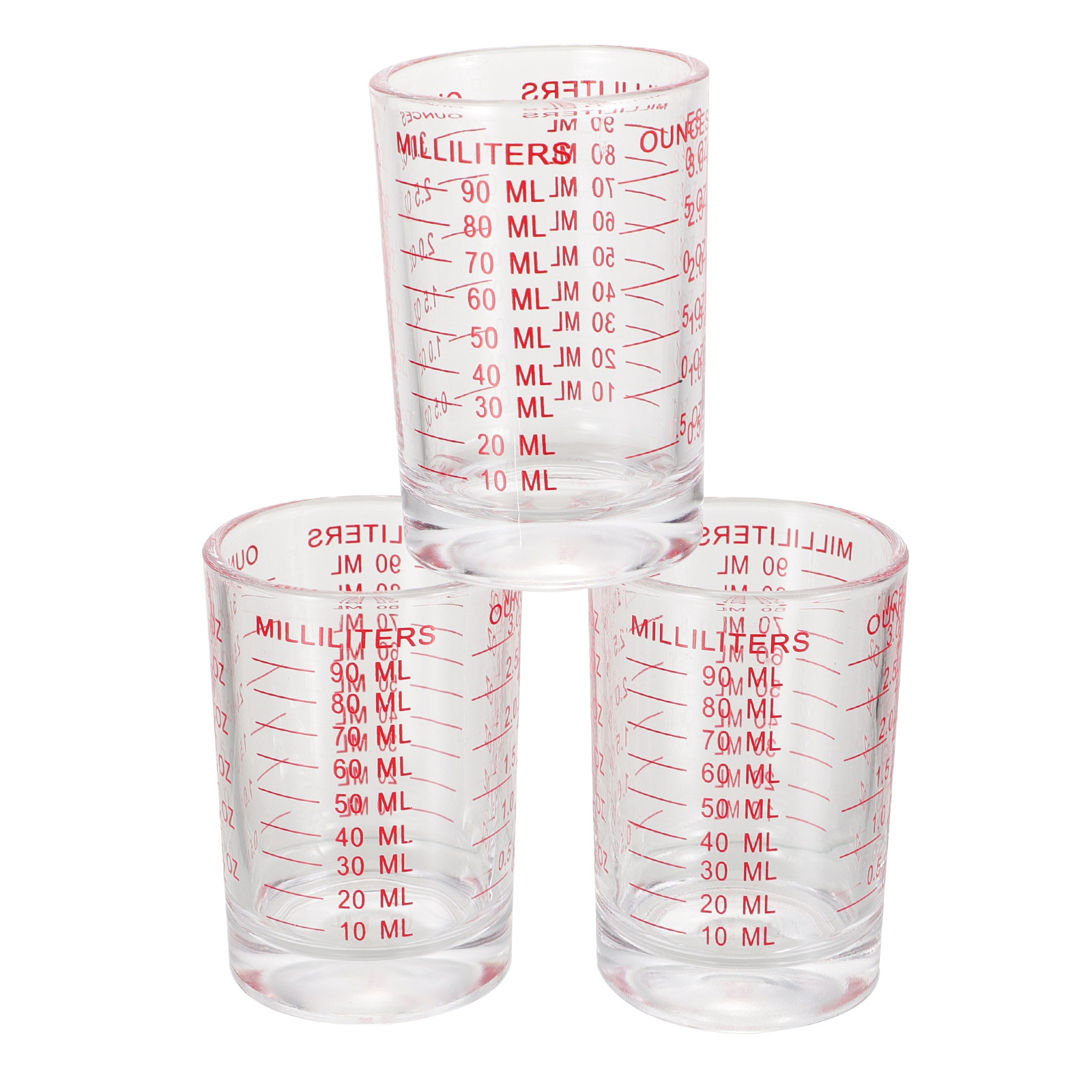 3Pcs Glass Measuring Cups Set  - огляд і ціна Kitchen Baking Scale