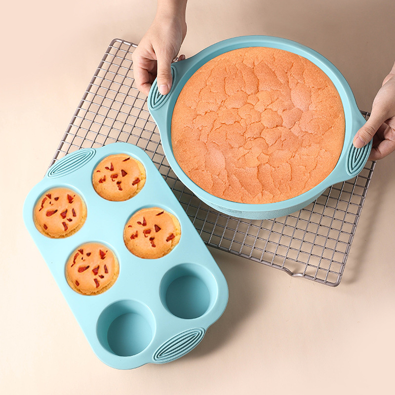 Silicone Cake Baking Mould Set - огляд і ціна Kitchen Baking Pan Set