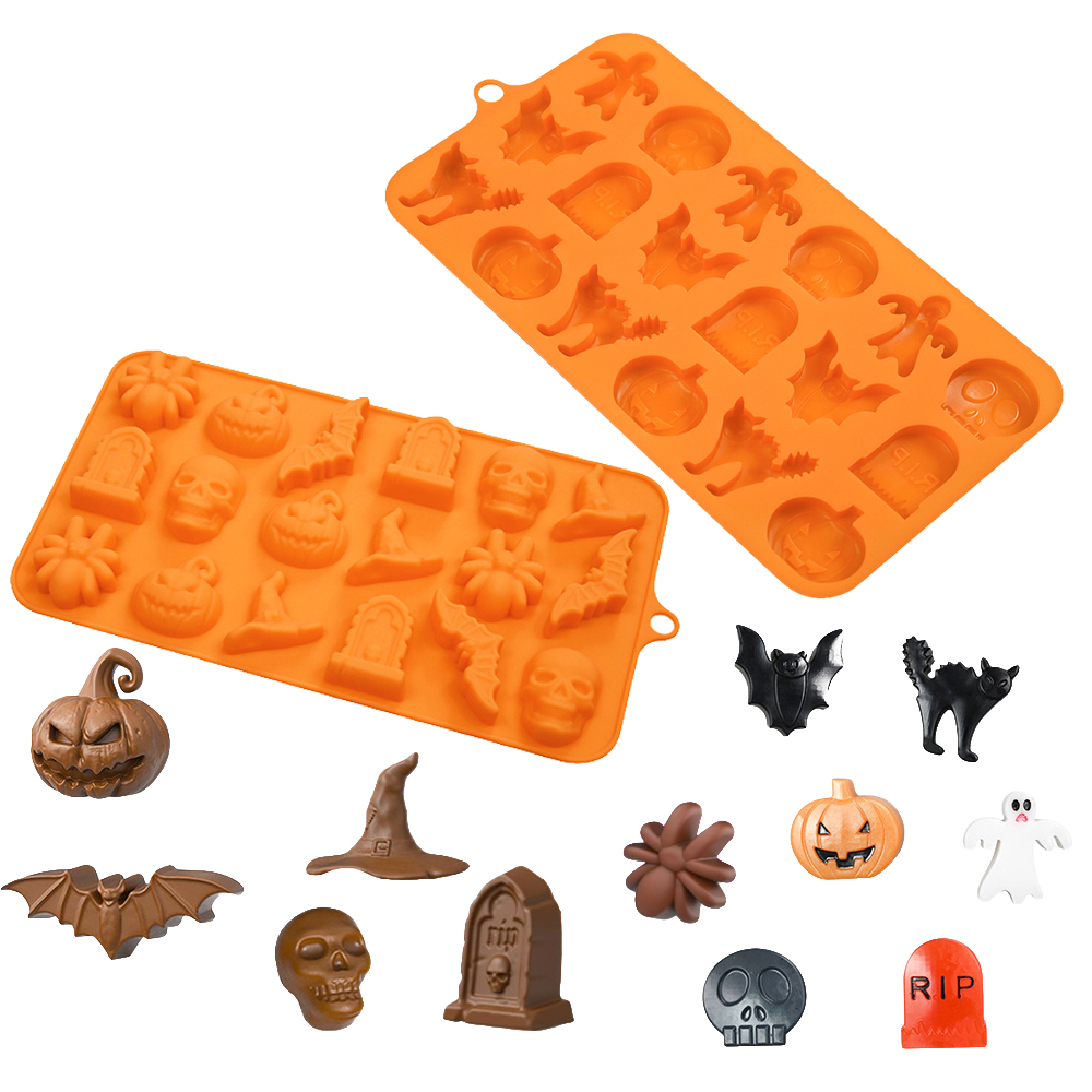 Halloween Mold Pumpkin Skull G - огляд і ціна Silicone Cake Mold