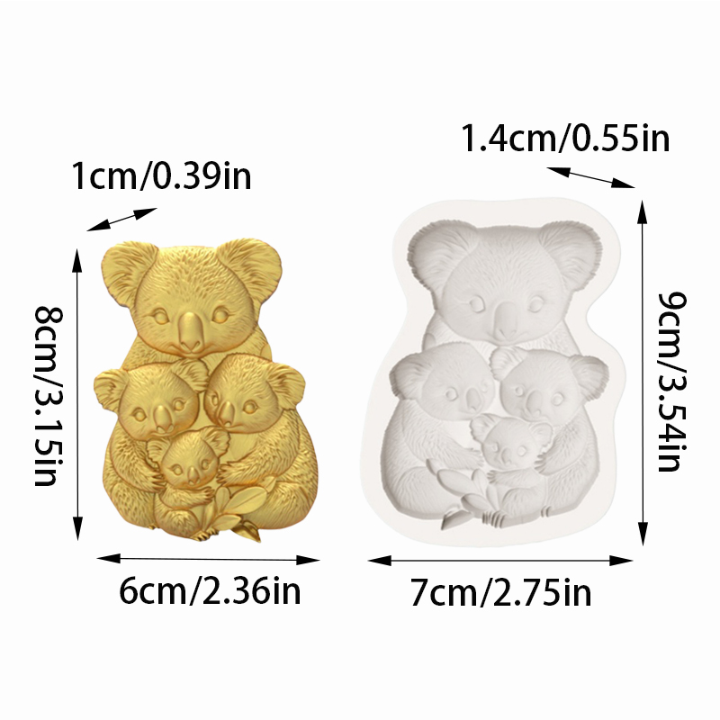 Koala Family Silicone Baking M - огляд і ціна Silicone Cake Mold