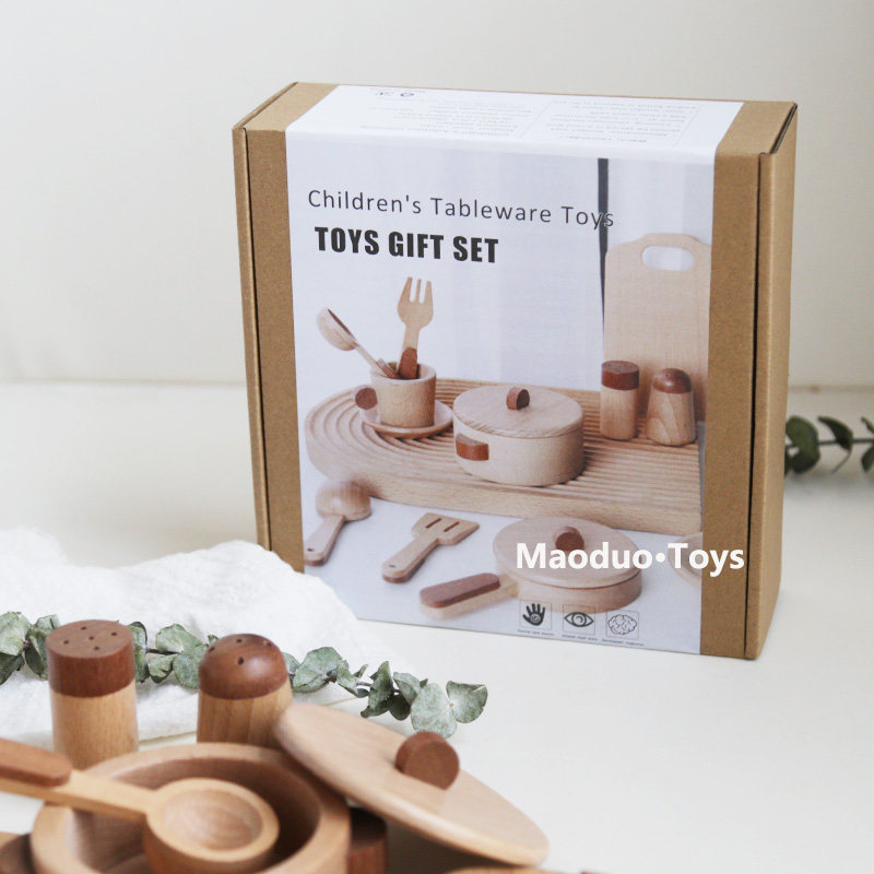 Maoduo Toys Beech Wooden Kids  - огляд і ціна Kitchen Baking Pan Set