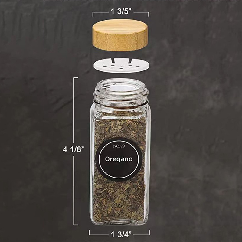 Glass Spice Jars with Bamboo L - огляд і ціна Kitchen Baking Pan Set