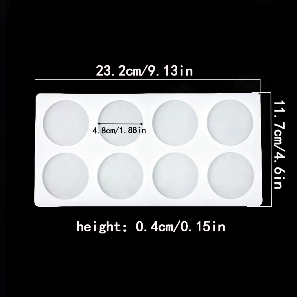 8-cavity cylindrical sugar fli - огляд і ціна Silicone Cake Mold