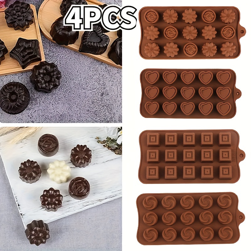 1/4 pcs Chocolate Flower Molds - огляд і ціна Silicone Cake Mold