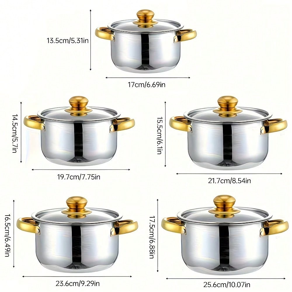 Stainless Steel Pot Set Modern - огляд і ціна Kitchen Baking Pan Set