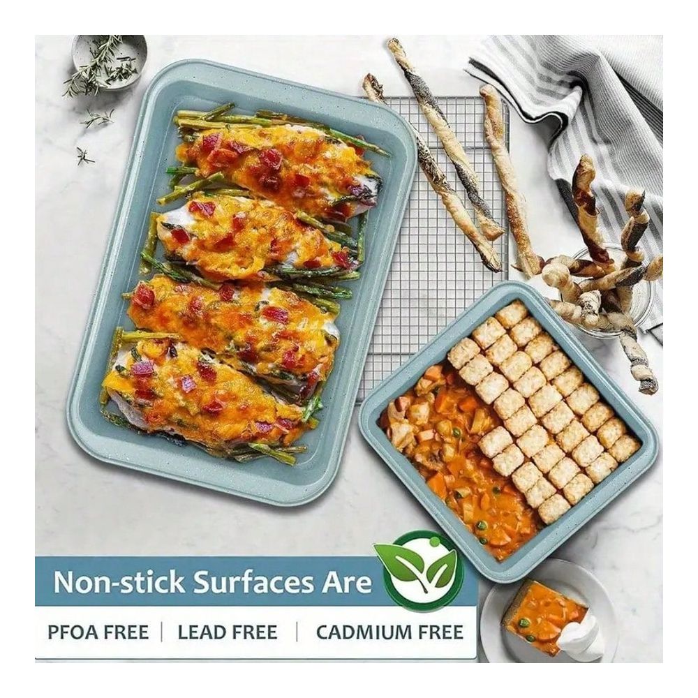 10 Piece Bakeware Set, NonStic - огляд і ціна Kitchen Baking Pan Set