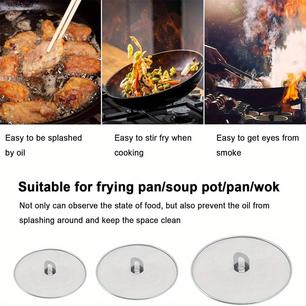 3pcs/pack Splatter Screen for  - огляд і ціна Kitchen Baking Pan Set