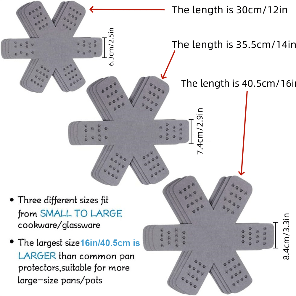 12pcs Pan Pot Protectors Set L - огляд і ціна Kitchen Baking Pan Set