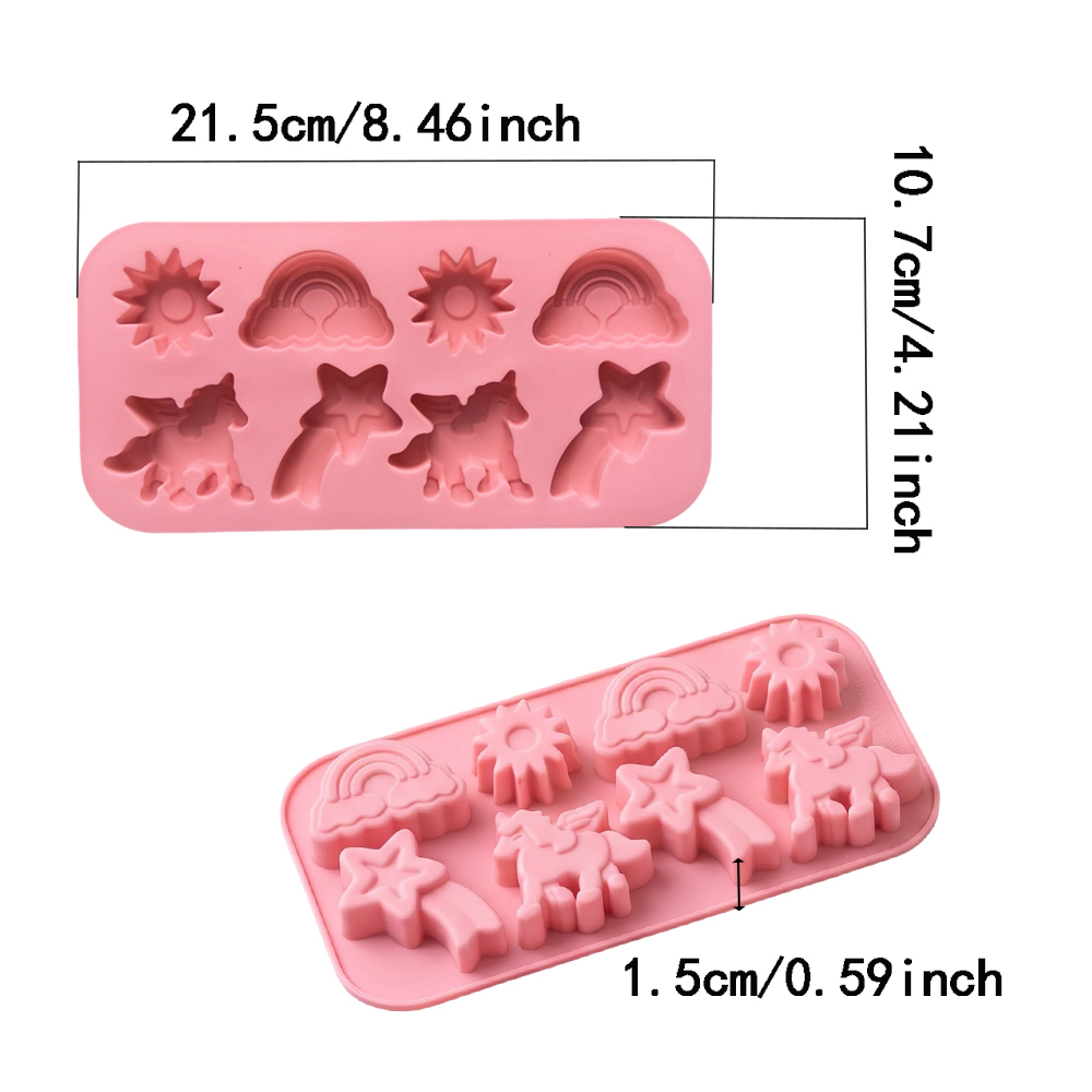 1PC 8-Cavity Silicone Candy Mo - огляд і ціна Silicone Cake Mold