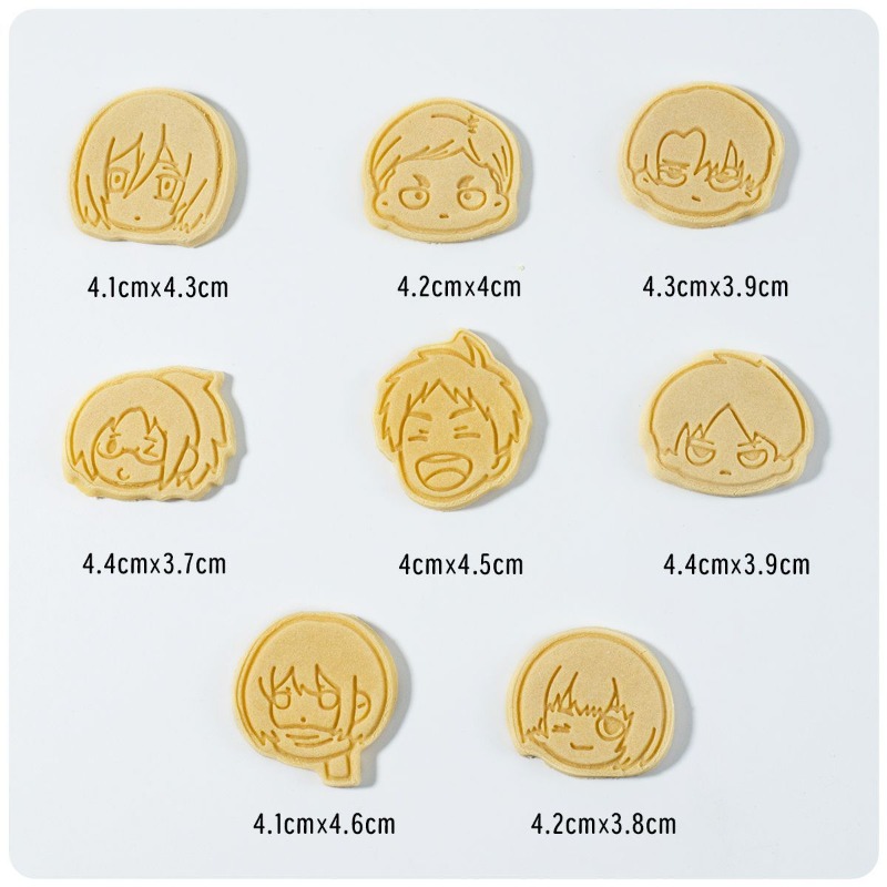 8Pcs Cute Attack on Titan Eren - огляд і ціна Kitchen Baking Items